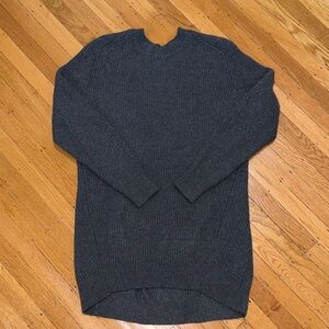 rag & bone Women's Gray Long Sleeve Sweater Dress